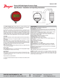 Thumbnail of document Manual - DPG Digital Pressure Gage